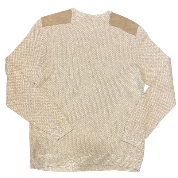 Tasso Elba Mens Knit Pullover Crewneck Sweater in Taupe Heather - Picture 2 of 7